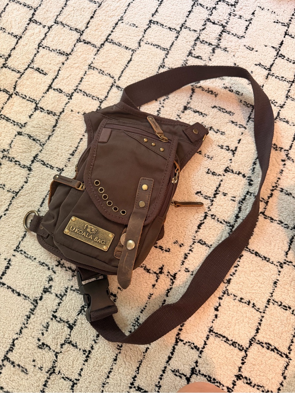 Brown Canvas UKOALA Phoenix Bag